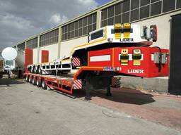 5 axle lowbed. 5-осная низкорамная платформа