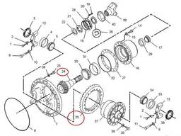 Caterpillar 105-8731 -105-8730 Gear Bevel Shaft Pinion