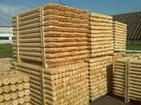 Деревянные опоры, бревна оцилиндрованые - фото 8