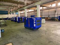 Дизельный генератор 15 ква Das Power Generators в кожухе от производителя