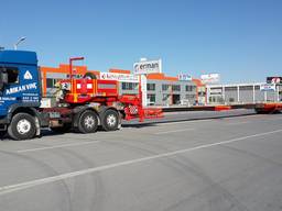 Extendable 6 axle lowbed semi trailer for sale. Продам раздвижной 6-осный низкорамный полу