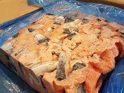 Frozen fish products from the cold store in Lithuania.