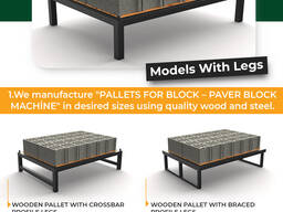 Mega Wooden Pallet for block making machine