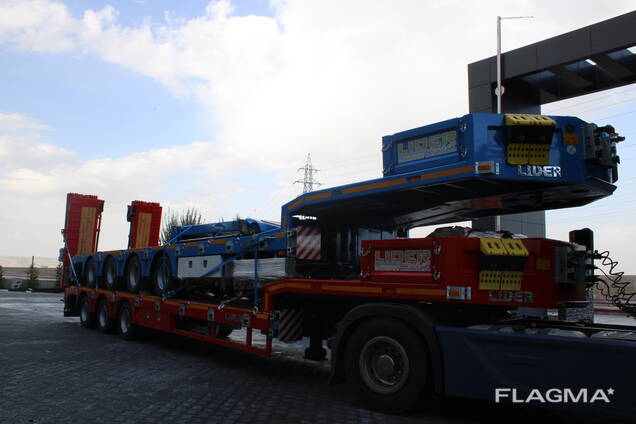 Низкорамный полуприцеп трал 4 оси турецкий в наличии\Lowbed 4 ax for Turkey