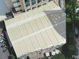 Укрытие бассейнов системой пергол