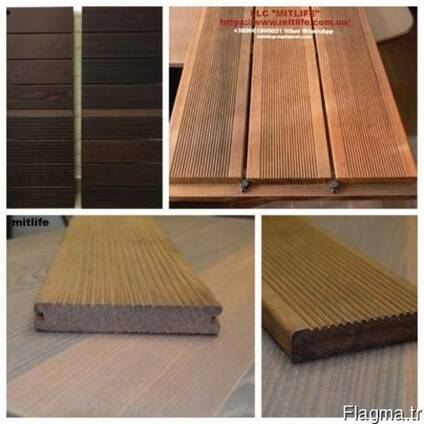 Террасная доска Термодоска ясень terrace LLC Mitlife