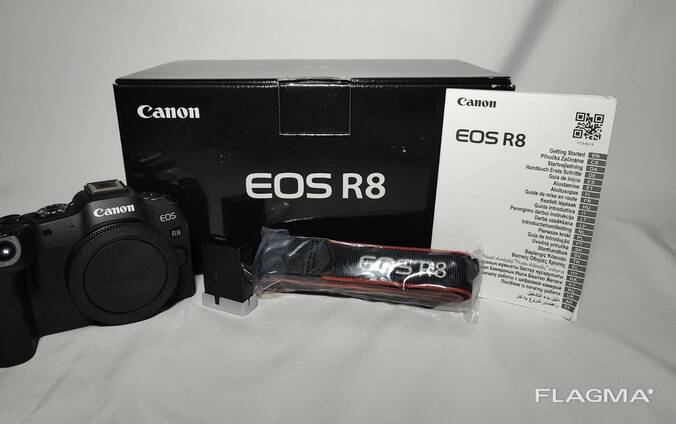 Yepyeni Canon EOS R8 Tam Kare Aynasız Fotoğraf Makinesi Gövdesi Siyah