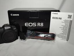 Yepyeni Canon EOS R8 Tam Kare Aynasız Fotoğraf Makinesi Gövdesi Siyah