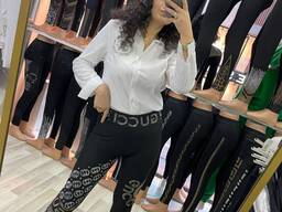 Женские лосины со стразами